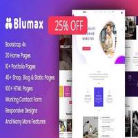 قالب چندمنظوره Blumax برای جوملا