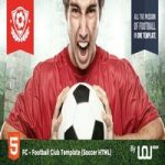 قالب HTML کلوب هواداری فوتبال FC