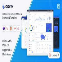 قالب داشبورد مدیریتی لاراول Qovex