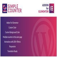 افزونه Simple Counter for Elementor برای وردپرس