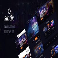 قالب Sintix – Gaming Studio PSD Template