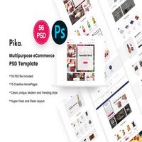 قالب PSD فروشگاهی Pika