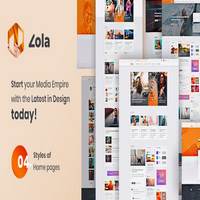 قالب Zola-Concept Magazine News Blogs PSD Template
