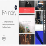 قالب Foundry – قالب HTML چند منظوره