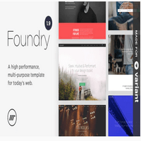 قالب Foundry – قالب HTML چند منظوره