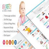 قالب HTML فروشگاهی راستچین Baby & Kids Store