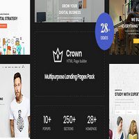 قالب Crown | Multi-Purpose Html5 Landing Template