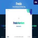 قالب HTML نمونه کار و رزومه Freda