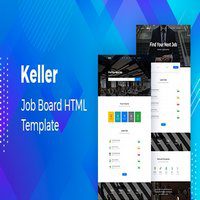 قالب HTML آگهی استخدام Keller