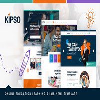 قالب HTML آموزش آنلاین Kipso