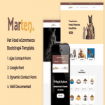 قالب فروشگاهی HTML لوازم حیوانات خانگی Marten