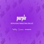 قالب HTML ایمیل Purple