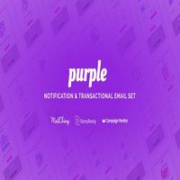 قالب HTML ایمیل Purple