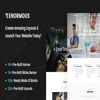 قالب HTML5 چندمنظوره Enormous