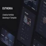 قالب Euthenia – Creative Portfolio Bootstrap 4 Template