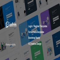 قالب Iofrm – قالب HTML فرم ثبت نام و ورود