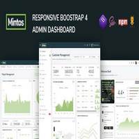 قالب Mintos – Responsive Bootstrap 4 Admin Dashboard Template
