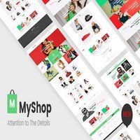 قالب HTML فروشگاهی MyShop