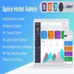 قالب Spice Hotel – قالب HTML داشبورد مدیریت + کیت UI