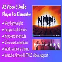 افزونه AZ Video and Audio Player برای المنتور