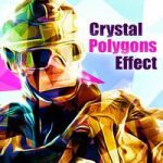 اکشن افکت Crystal Polygons Effect کریستال چندضلعی