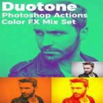 دانلود Duotone Photoshop Actions Color FX Mix Set