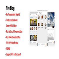 اپلیکیشن اندروید وبلاگی و خبری Fire Blog