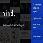 قالب HTML نمونه کار Hind