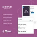 افزونه Jeg Font Preview برای ووکامرس