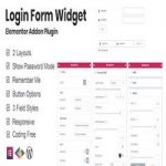 افزونه Login Form Widget برای المنتور