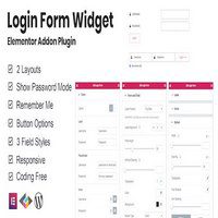 افزونه Login Form Widget برای المنتور