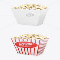 موکاپ جعبه پاپ کورن Popcorn Bag Mockup