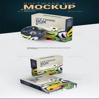 موکاپ جعبه نرم افزار Software Box Mockup