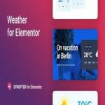 افزونه پیش بینی آب و هوا Synopter برای المنتور