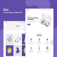 دانلود Veco – Creative Agency Template Kit برای المنتور