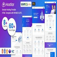 قالب HTML و WHMCS راست چین Hostlar