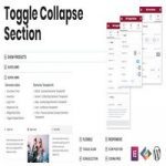 افزونه Toggle Collapse Section برای المنتور