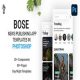 طرح اپلیکیشن خبری BOSE برای فتوشاپ