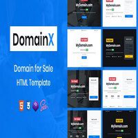 قالب HTML فروش دامنه DomainX
