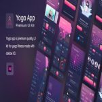 طرح رابط کاربری اپلیکیشن Yogaa App برای Adobe XD