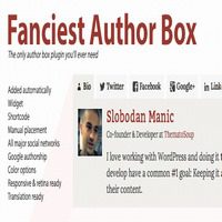 افزونه وردپرس جعبه اطلاعات کاربر Fanciest Author Box