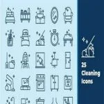 مجموعه طرح لایه باز ۴۰ آیکون سفر Travel Icons – Detailed Line Icon