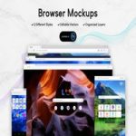 ماک آپ مرورگر وب Browser Mockups