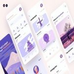 طرح لایه باز رابط کاربری Traap – Travel Mobile App UX, UI Template