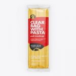 ماک آپ بسته ماکارونی Clear Bag With Pasta Mockup