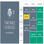 افزونه وردپرس جدول برنامه ریزی Timetable Responsive Schedule
