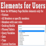 افزونه وردپرس Elements for Users