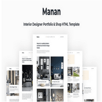 قالب HTML دکوراسیون داخلی Manan