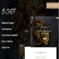قالب HTML رستوران B-Chef