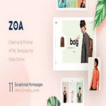 قالب HTML مینیمال Zoa